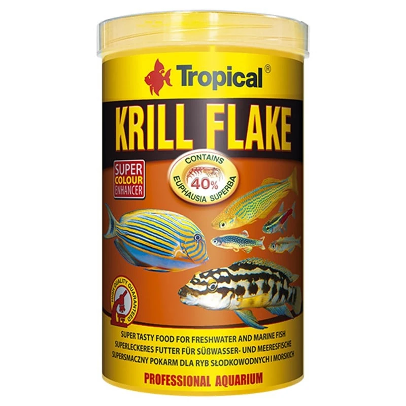 [5900469772430] Tropical Krill Flakes Tropikal Balıklar için Krill İçerikli Pul Balık Yemi 100 Ml