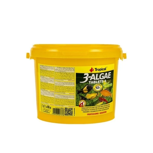 [5900469207376] Tropical 3-Algae Tablet Tatlı ve Tuzlu Su Balıkları için Alg İçeren Tablet Balık Yemi