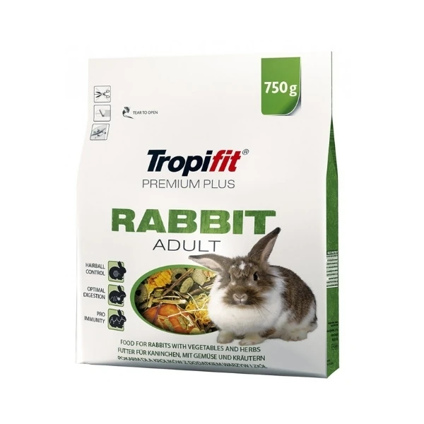 [5900469504420] Tropifit Rabbit Adult Premium Plus Yetişkin Tavşan Yemi