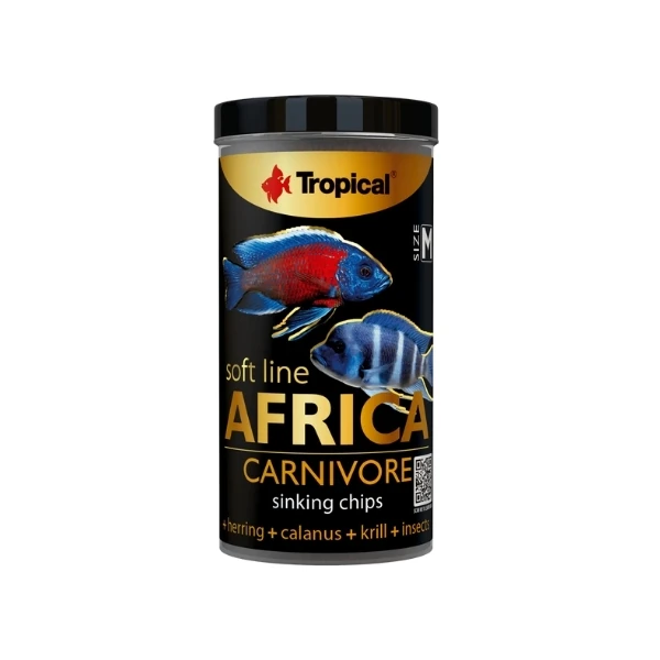 [5900469675236] Tropical Softline Africa Carnivore Afrika Balıkları için Batan Yumuşak Taneli Cips Balık Yemi