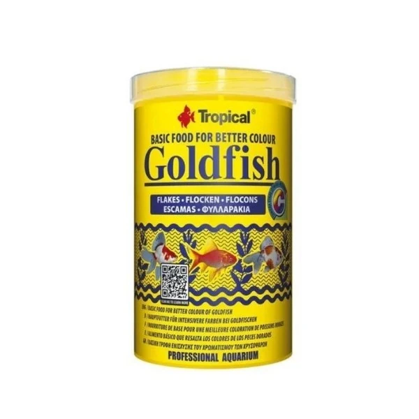 [5900469770764] Tropical Goldfish Flake Japon Balıkları için Renklendirici Balık Yemi