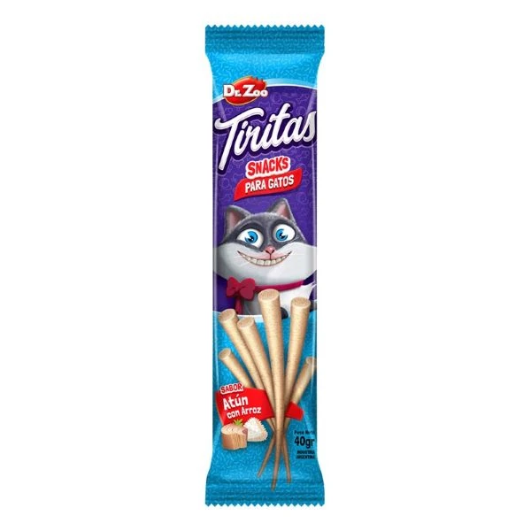 [700-11166] Dr.Zoo Tiritas Ton Balıklı Stick Kedi Ödül Maması (1 Adet)