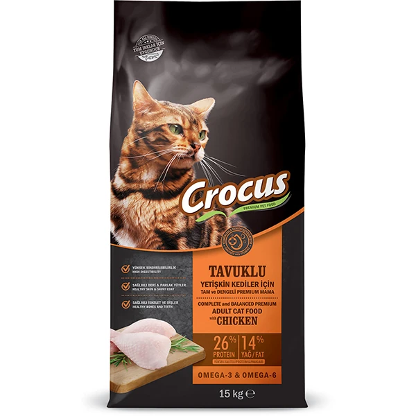 [855-050] Crocus Adult Tavuklu Yetişkin Kedi Maması