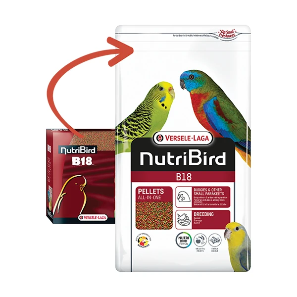 [808-422103] Versele Laga Nutribird B18 Pellet Karışık Muhabbet Kuşu Yemi