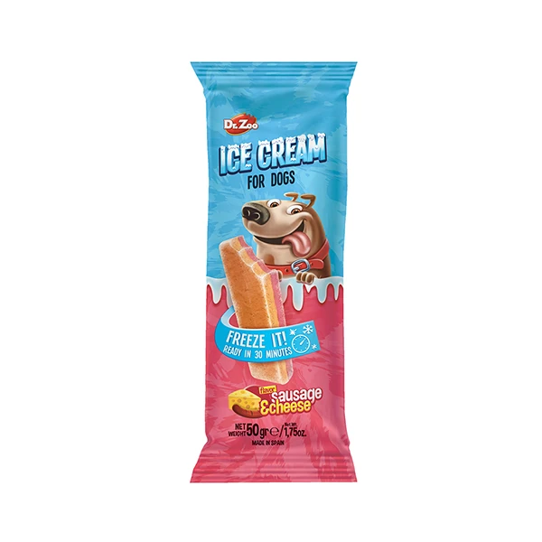[700-11157] Dr. Zoo Helado Sosis ve Peynirli Köpek Dondurma (1 Adet)