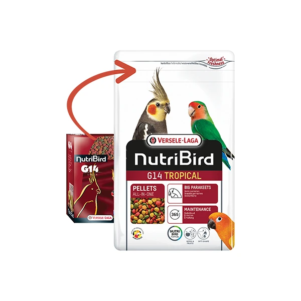 [810-422115] Versele Laga Nutribird C14 Pellet Karışık Paraket Yemi