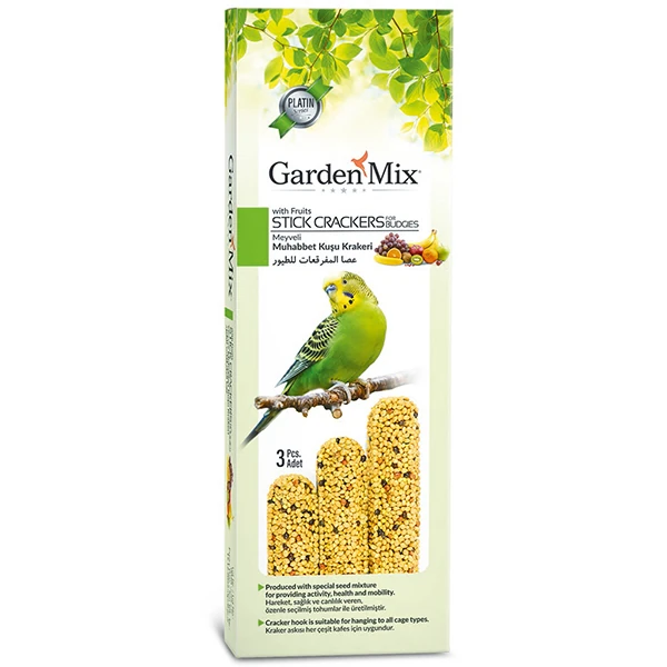 [900-032] Garden Mix Meyveli Muhabbet Kuşu Krakeri