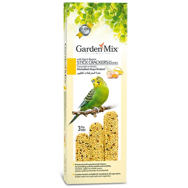 [900-033] Garden Mix Muzlu ve Yumurtalı Muhabbet Kuş Krakeri