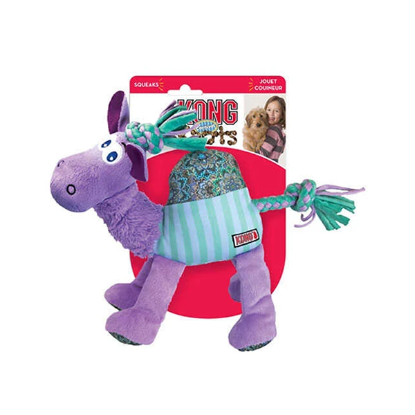 [035585475912] Kong Knots Carnival Camel Sesli Diş İpli Peluş Deve Köpek Oyuncağı