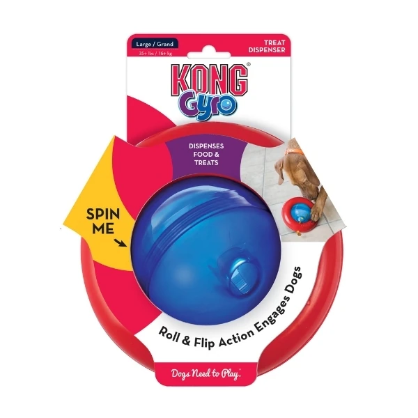 [390-PGY3E] Kong Gyro Ödül Hazneli İnteraktif Köpek Oyuncağı (13 Cm, Small)