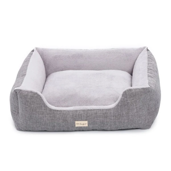 [7491] Pet Comfort Echo Varro Köpek Yatağı (Gri, 50x60 Cm, Small)