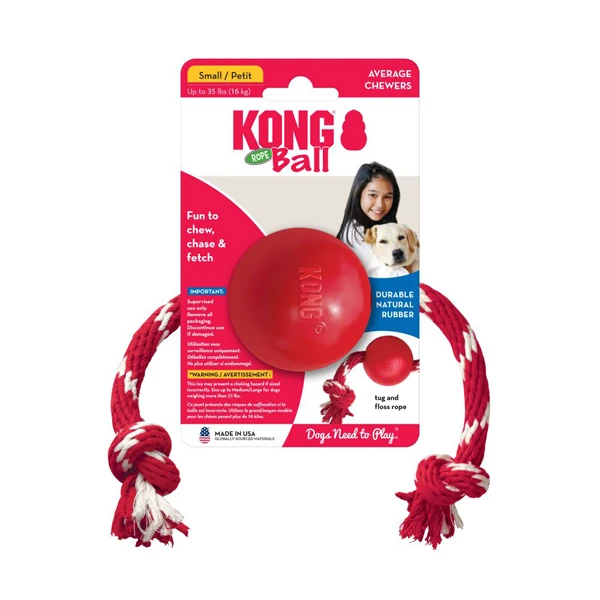 [390-KB21E] Kong İpli Top Köpek Oyuncağı
