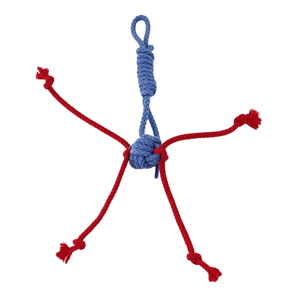 [PC500105] Pet Comfort İpli 100% Pamuk Kedi Oyuncağı (Bordo, 25 Cm)