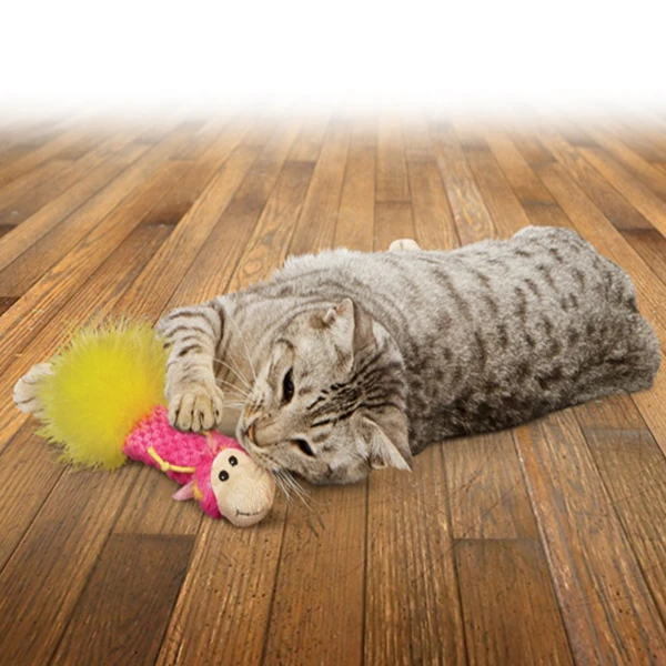 Kong Catnipli ve Tüylü Yastık Kedi Oyuncağı