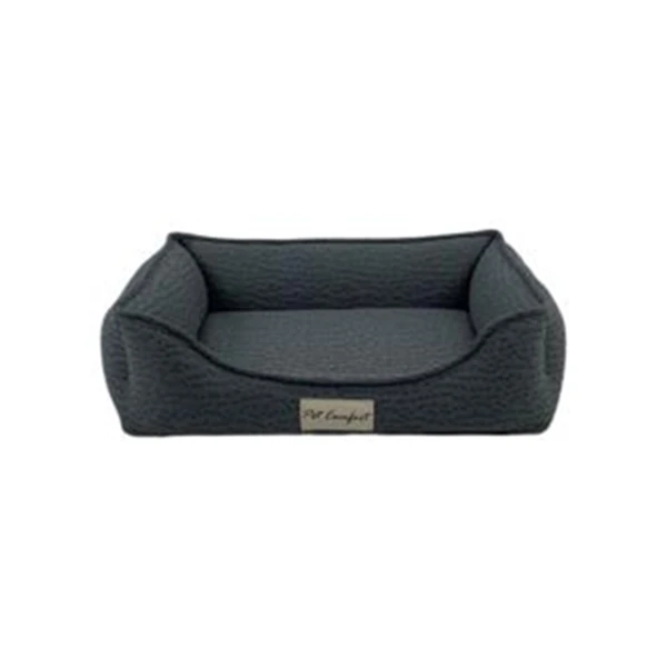 [7659] Pet Comfort Bravo Siena Kedi ve Köpek Yatağı (Gri, 45x55 Cm, Small)