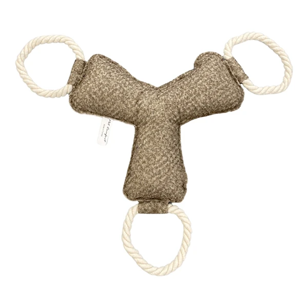 [PC500124] Pet Comfort İpli Bumerang Köpek Oyuncağı (Kahverengi)