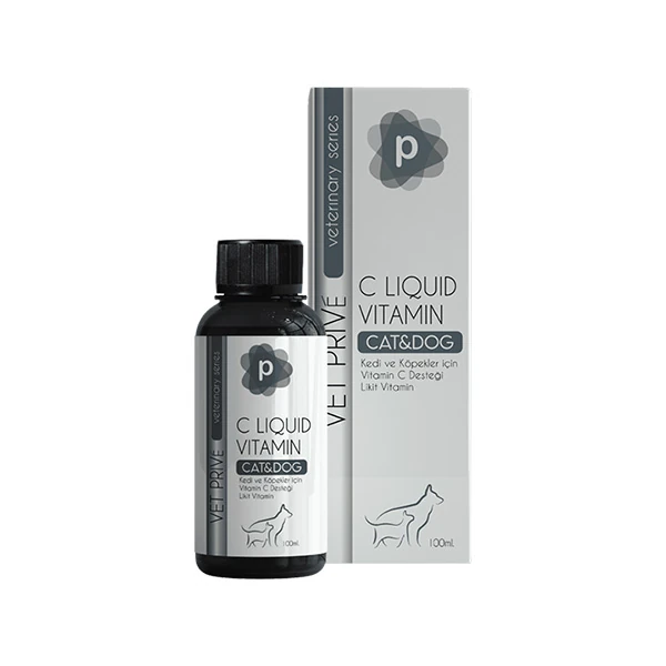 [VET.PRV.0001] Vet Prive Veterinary C Liquid Kedi ve Köpekler için C Vitamini Desteği Likit Vitamin