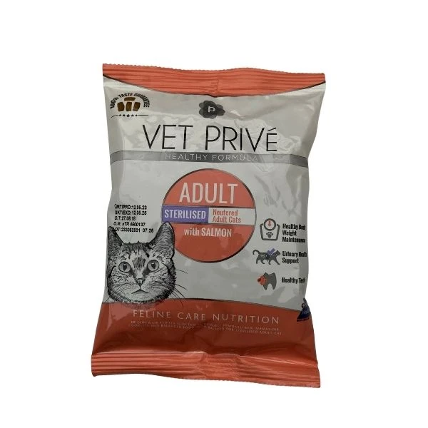 [VET-PRV-0052] Vet Prive Somonlu Kısırlaştırılmış Yetişkin Kedi Maması Tester