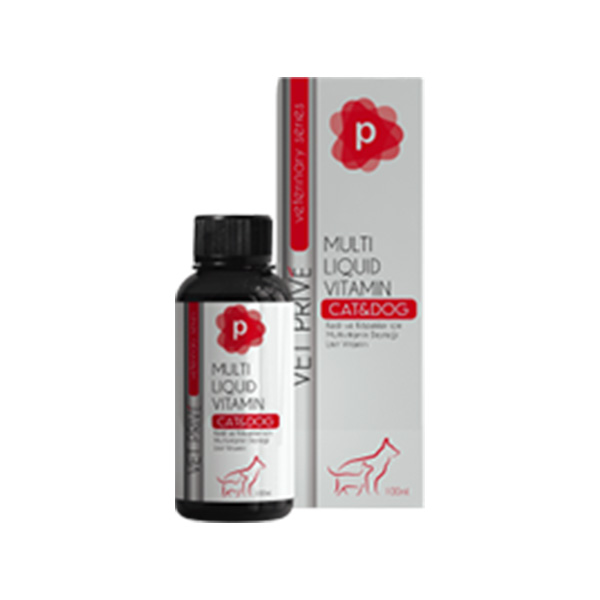 [VET.PRV.0018] Vet Prive Veterinary Kedi ve Köpekler için Multivitamin Desteği Likit Vitamin