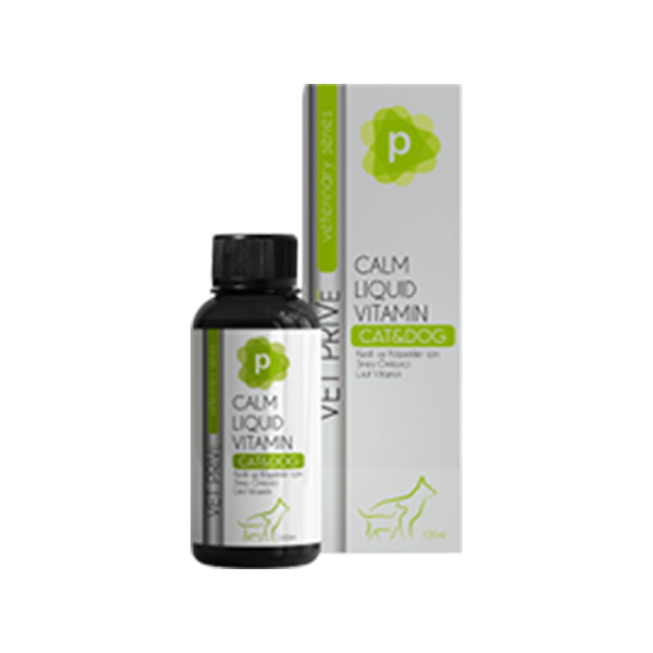 [VET.PRV.0017] Vet Prive Veterinary Calm Kedi ve Köpekler için Stres Önleyici Likit Vitamin