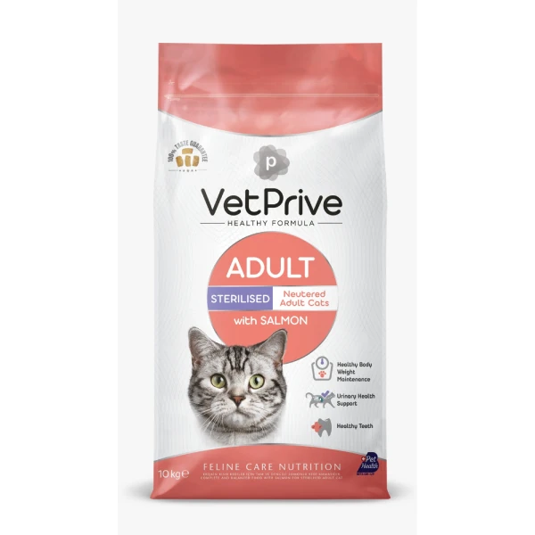 [VET.PRV.0057] Vet Prive Sterilised Somonlu Yetişkin Kısırlaştırılmış Kedi Maması (1.5 Kg)
