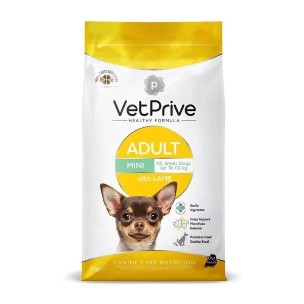 [VET.PRV.0053] Vet Prive Adult Kuzu Etli Küçük Irk Yetişkin Köpek Maması