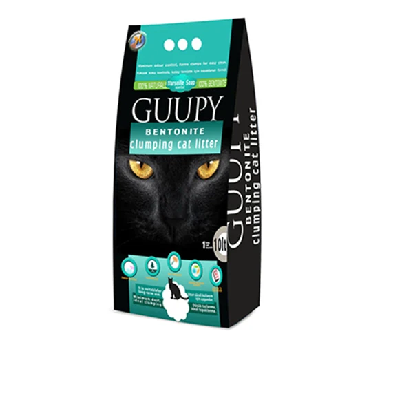 [F07.CAT.KUM.0005] Guupy Marsilya Sabun Kokulu Bentonit Kedi Kumu (10 Lt, 1 Adet)