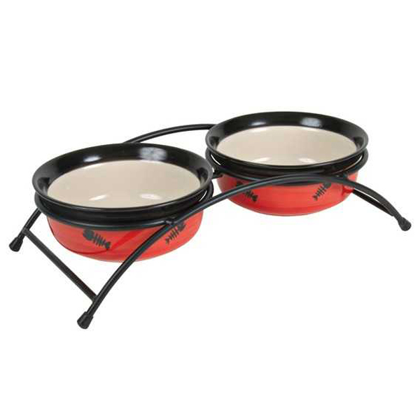 [24790] Trixie Seramik Kedi Mama ve Su Kabı Set (2x0.25 Lt)