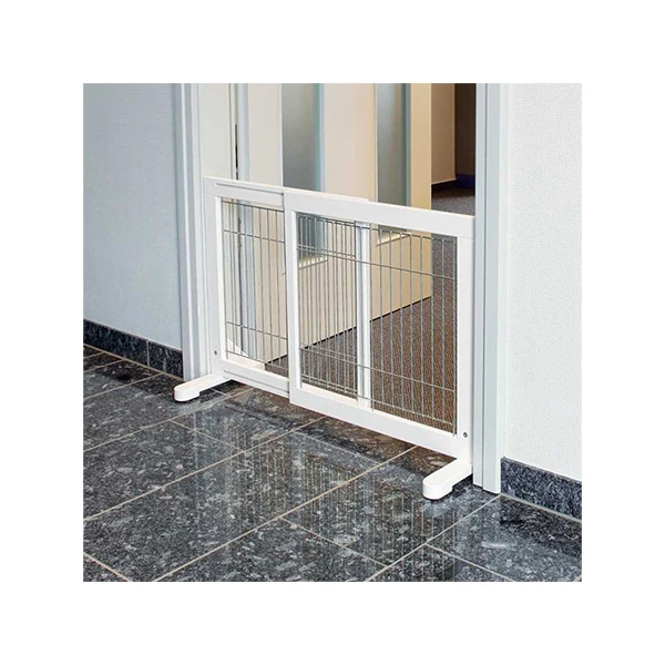 [39455] Trixie Ahşap Köpek Bariyeri (Beyaz, 65-108x61x31 Cm)