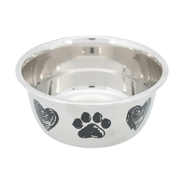 [25272] Trixie Kedi ve Köpek Mama ve Su Kabı Paslanmaz Çelik (1 Lt)