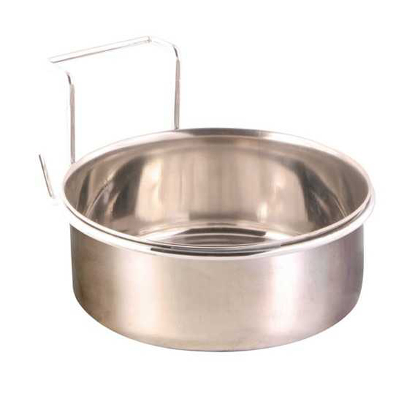 [5493] Trixie Askılı Paslanmaz Çelik Kuş Yemliği (7 Cm, 150 Ml)