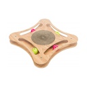 Trixie Wooden Catnipli ve Oyun Toplu Kedi Karton ve Ahşap Tırmalama