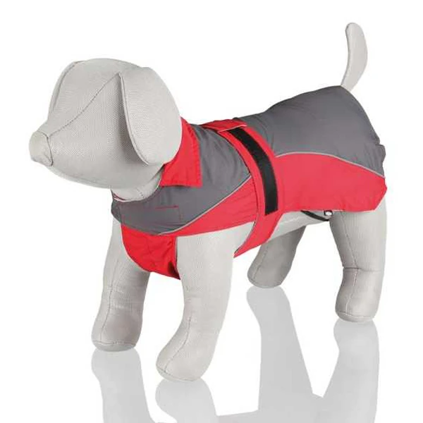 [30275] Trixie Köpek Yağmurluğu Gri/Kırmızı
