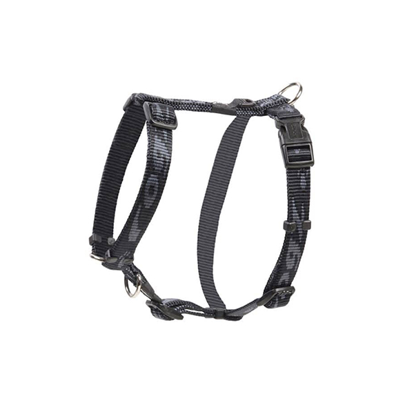 [RSJ27A] Rogz Alpinist Tuig Dokuma Köpek Göğüs Tasması Siyah (2.5x60-100 Cm, Small)