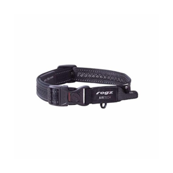 [RHB85MA] Rogz Air Tech Halsband Yumuşak Dokulu Köpek Boyun Tasması Siyah Medium (26-40 Cm)