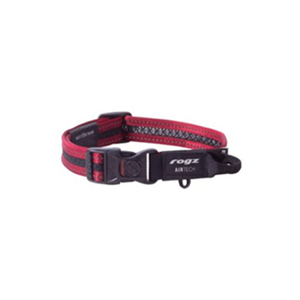 [RHB85MC] Rogz Air Tech Halsband Yumuşak Dokulu Köpek Boyun Tasması Kırmızı Medium (26-40 Cm)