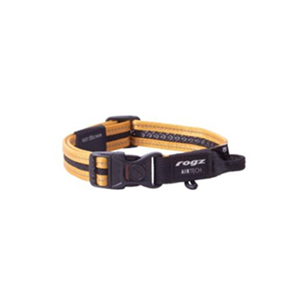 [RHB85MO] Rogz Air Tech Halsband Yumuşak Dokulu Köpek Boyun Tasması Hardal Medium (26-40 Cm)