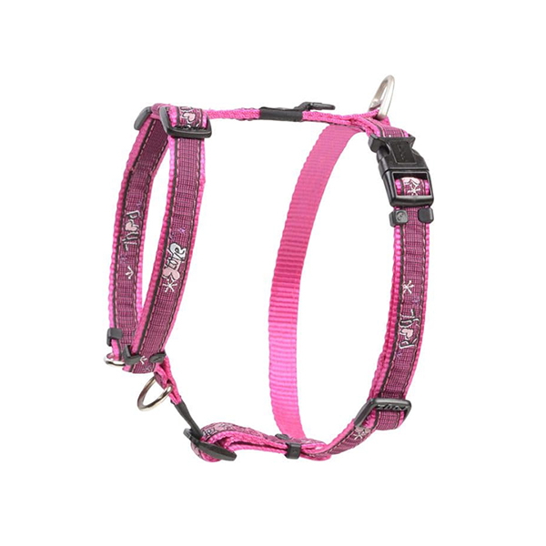 [RSJ02CK] Rogz Fancy Dress Tuig Desenli Köpek Güğüs Tasması Pembe Large (2.5x60-100 Cm)