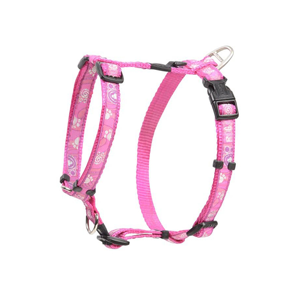 [RSJ02CA] Rogz Fancy Dress Tuig Pati Desenli Köpek Göğüs Tasması Pembe (2.5x60-100 Cm)