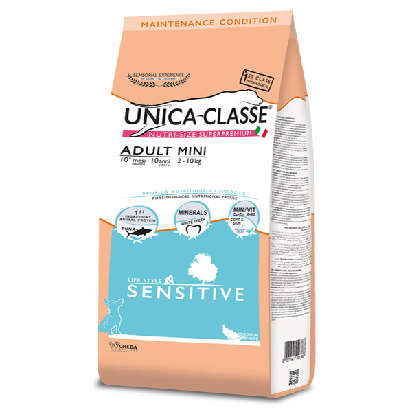 [8001541006386] Unica Classe Adult Mini Sensitive Ton Balıklı Küçük Irk Yetişkin Köpek Maması