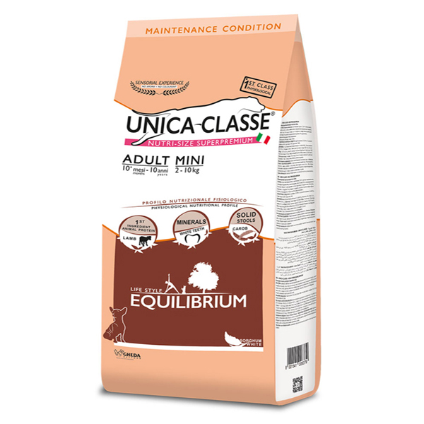 [8001541006379] Unica Classe Adult Mini Equilibrium Kuzu Etli Küçük Irk Yetişkin Köpek Maması