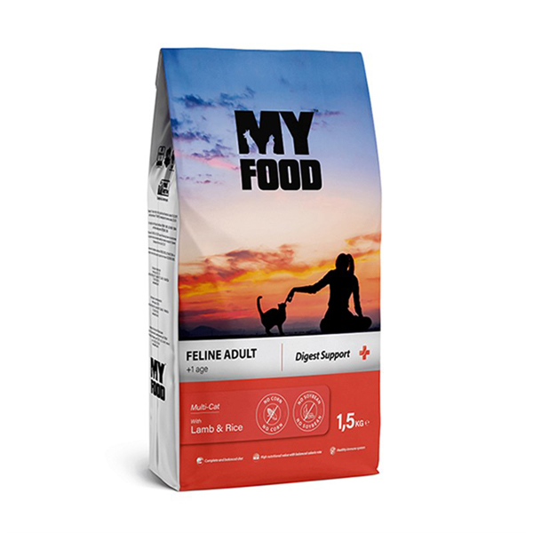 [8681692800868] My Food Adult Digest Support Kuzu ve Pirinçli Yetişkin Kedi Maması