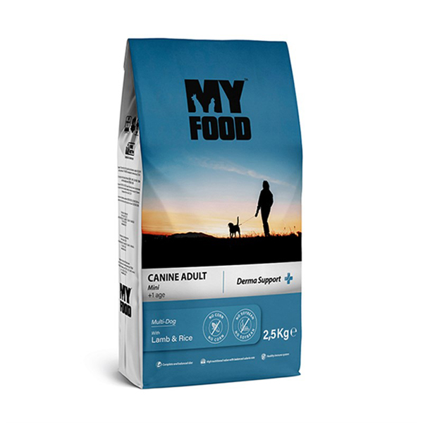 [8681692800936] My Food Derma Support Kuzu ve Pirinçli Küçük Irk Yetişkin Köpek Maması
