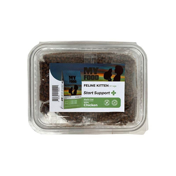 [8681692601021] My Food Kitten Start Support Tavuklu Yavru Kedi Maması (Şeffaf Paket)