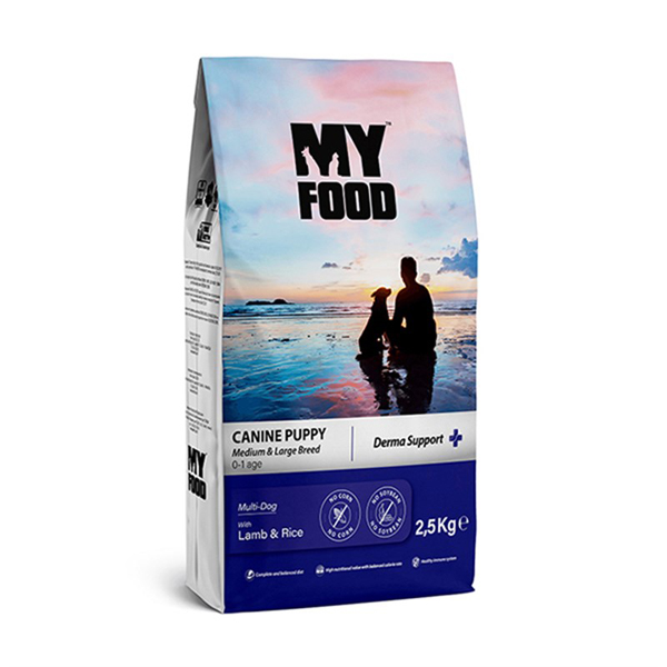 [8681692800929] My Food Puppy Derma Support Kuzu ve Pirinçli Yavru Köpek Maması