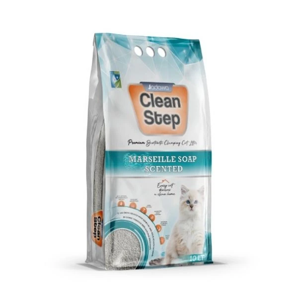 [JDW-CS003] Jadawa Clean Step Topaklanan Marsilya Sabunlu Doğal Kedi Kumu (10 Lt, 1 Adet)