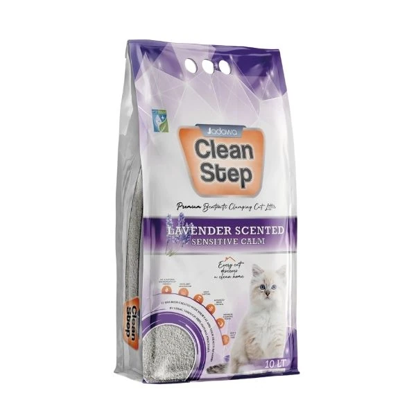 [JDW-CS004] Jadawa Clean Step Topaklanan Lavanta Kokulu Doğal Kedi Kumu (10 Lt, 1 Adet)