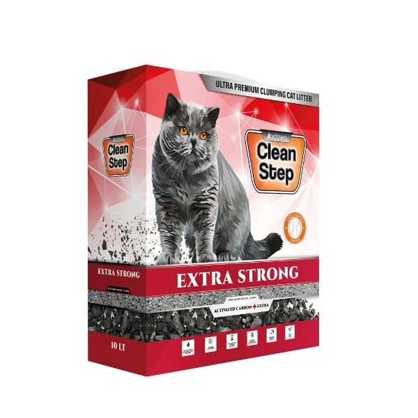 [JDW-CS007] Jadawa Clean Step Extra Strong Ekstra Aktif Karbonlu Topaklanan Kokusuz Doğal Kedi Kumu (1 Adet)