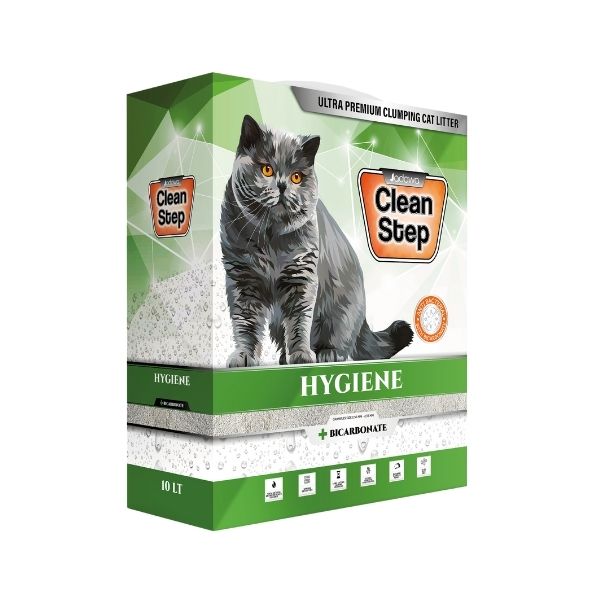 [JDW-CS009] Jadawa Clean Step Hygiene Anti Bakteriyel Karbonatlı Topaklanan Kokusuz Doğal Kedi Kumu (1 Adet)