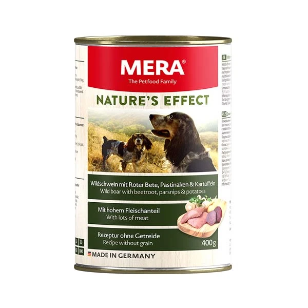 [4025877930140] Mera Natures Effect Yaban Domuzlu Köpek Konservesi (1 Adet)